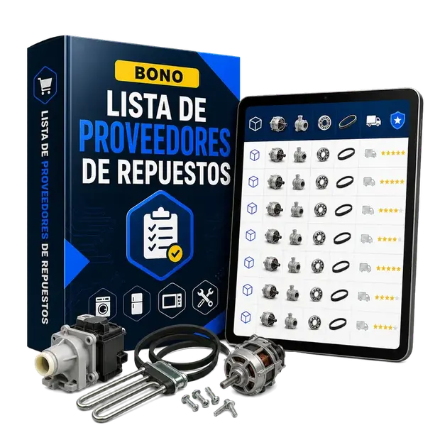 Mockup ultra realista del bono Lista de Proveedores de Repuestos